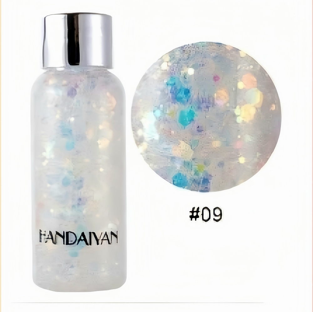 Opal color body glitter